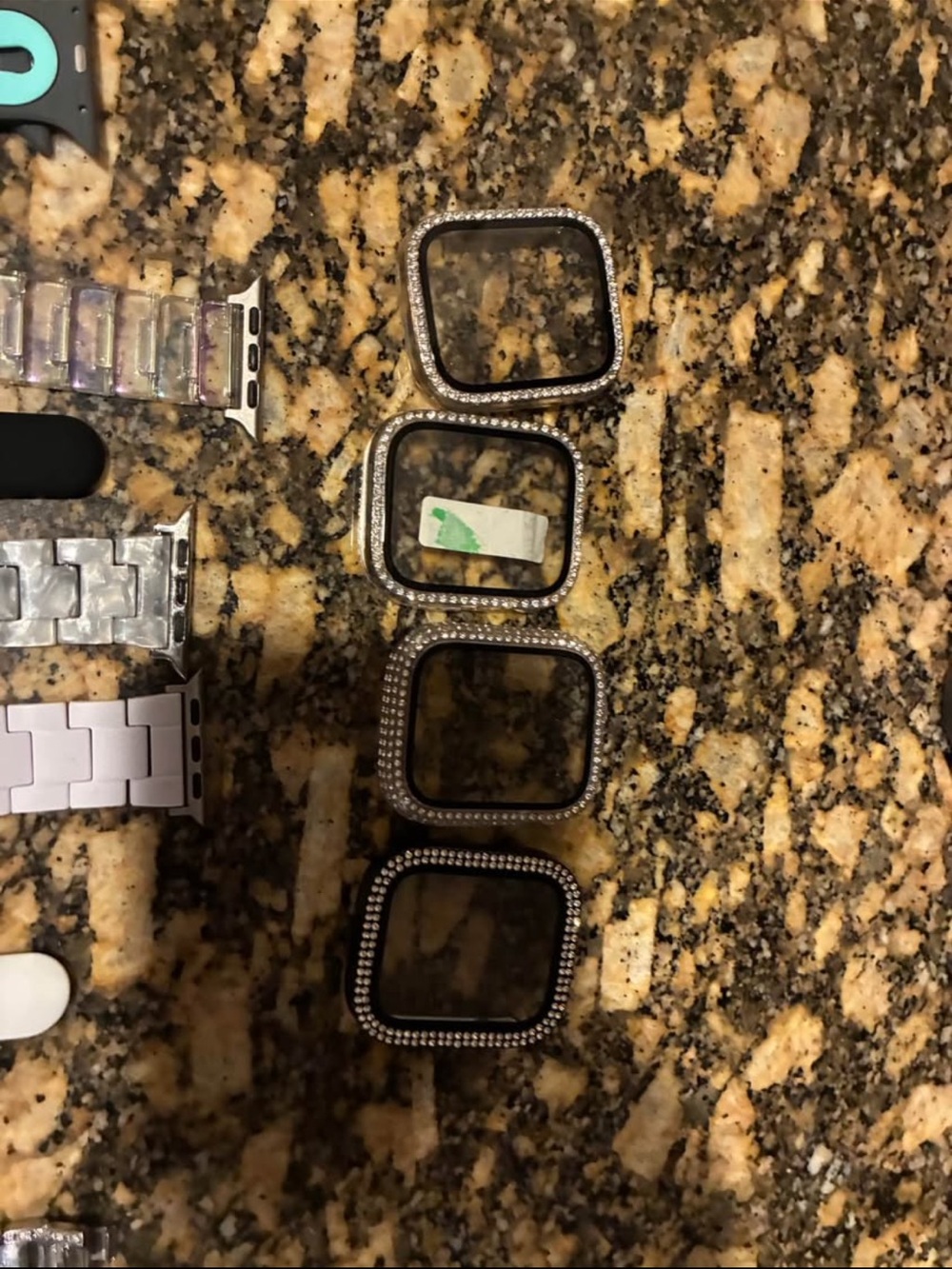 Interchangeable Silicone and Metal Bands - Black, White, Teal, Gray - Picture 3 of 5